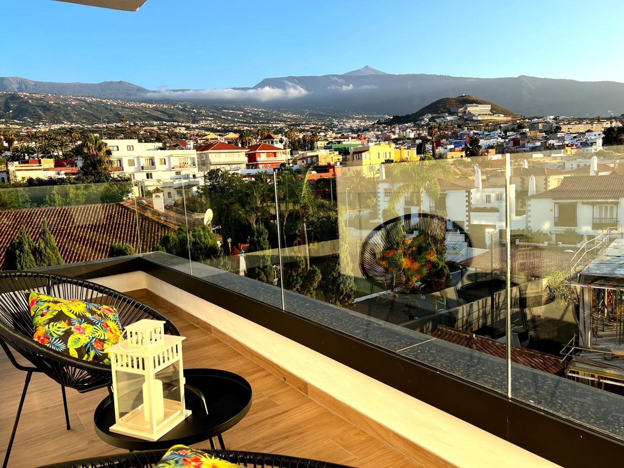 Lujoso Apartamento Completo, Piscina, Terraza Con Vistas Al Teide 拉克鲁斯 外观 照片